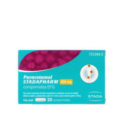 Paracetamol stadapharm efg 500 mg 20 comprimidos