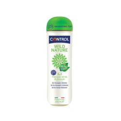 Control Gel Masaje 3 En 1 100 Natural 200 Ml.